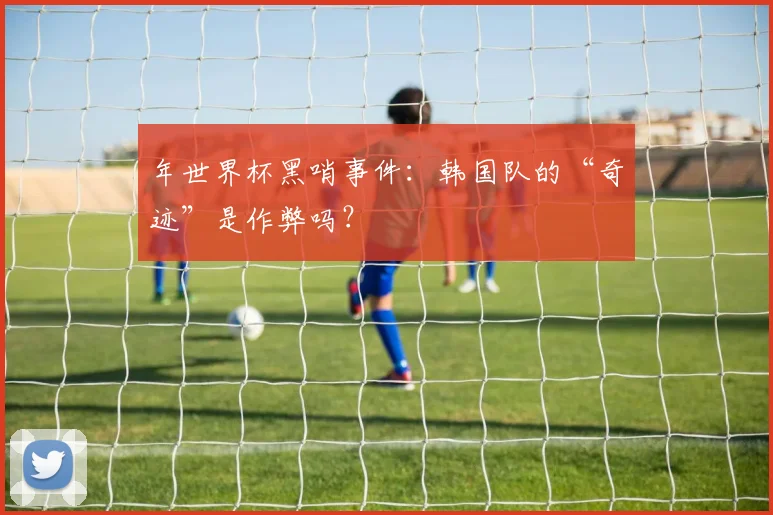 年世界杯黑哨事件:韩国队的“奇迹”是作弊吗?